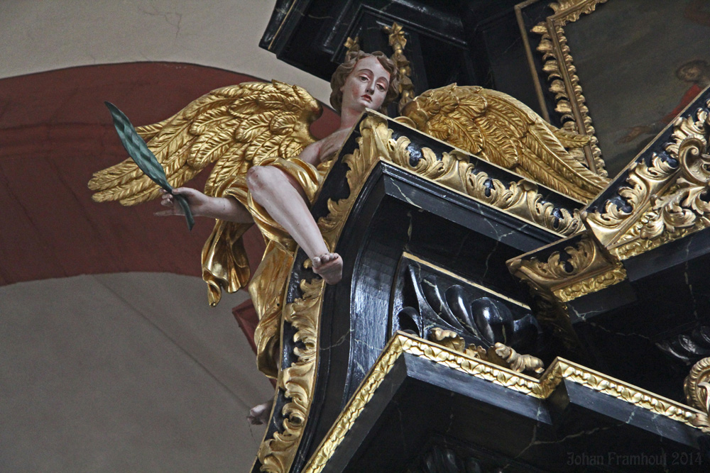 Interieur van de kerk van Veitshöchheim