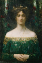 naar het schilderij van Eduard Veith, Dochter van de Koning, 1902, Oostenrijks 
