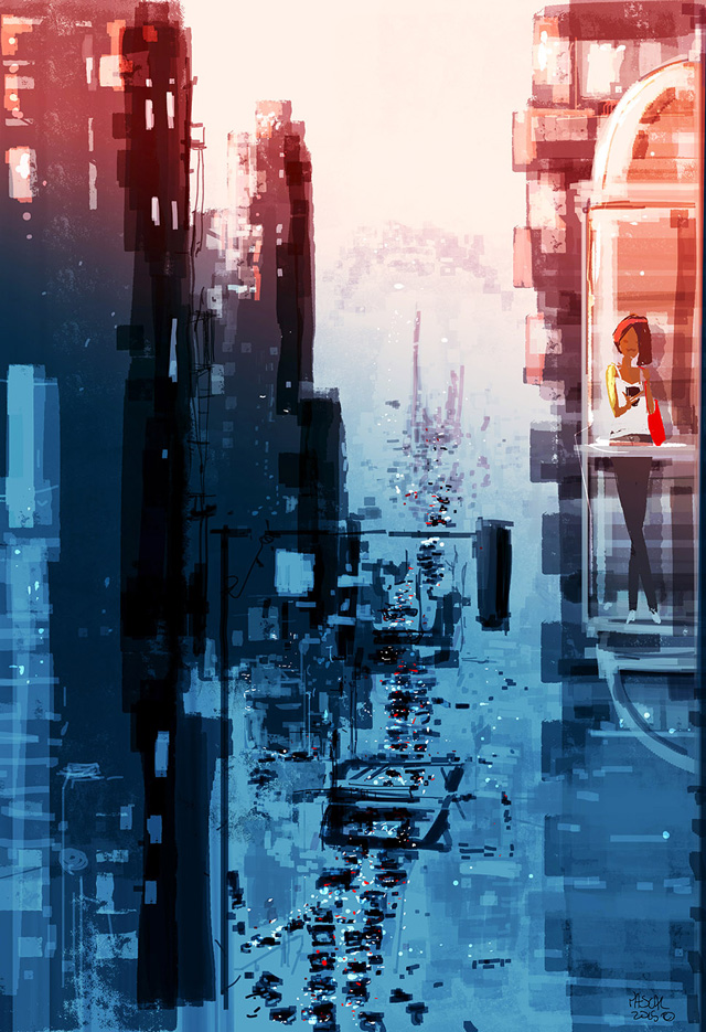Pascal Campion, As Night falls on the big City