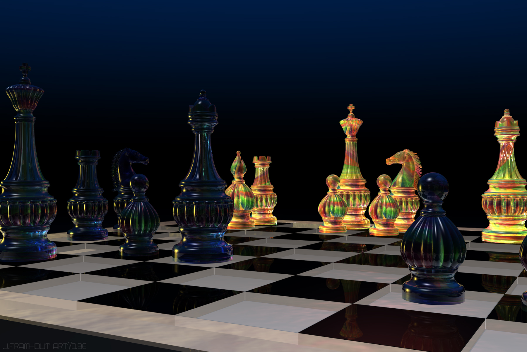 3D-art, Chess by Johan Framhout