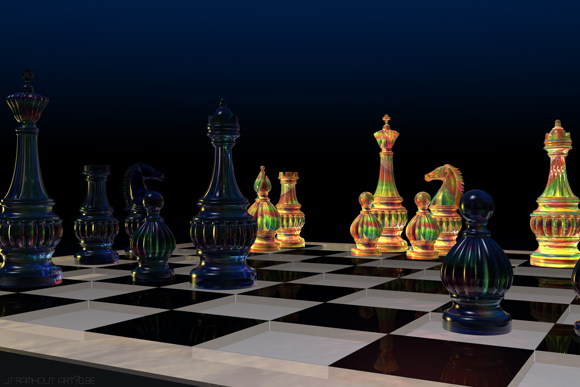 Chess, 3D artwork by Johan Framhout