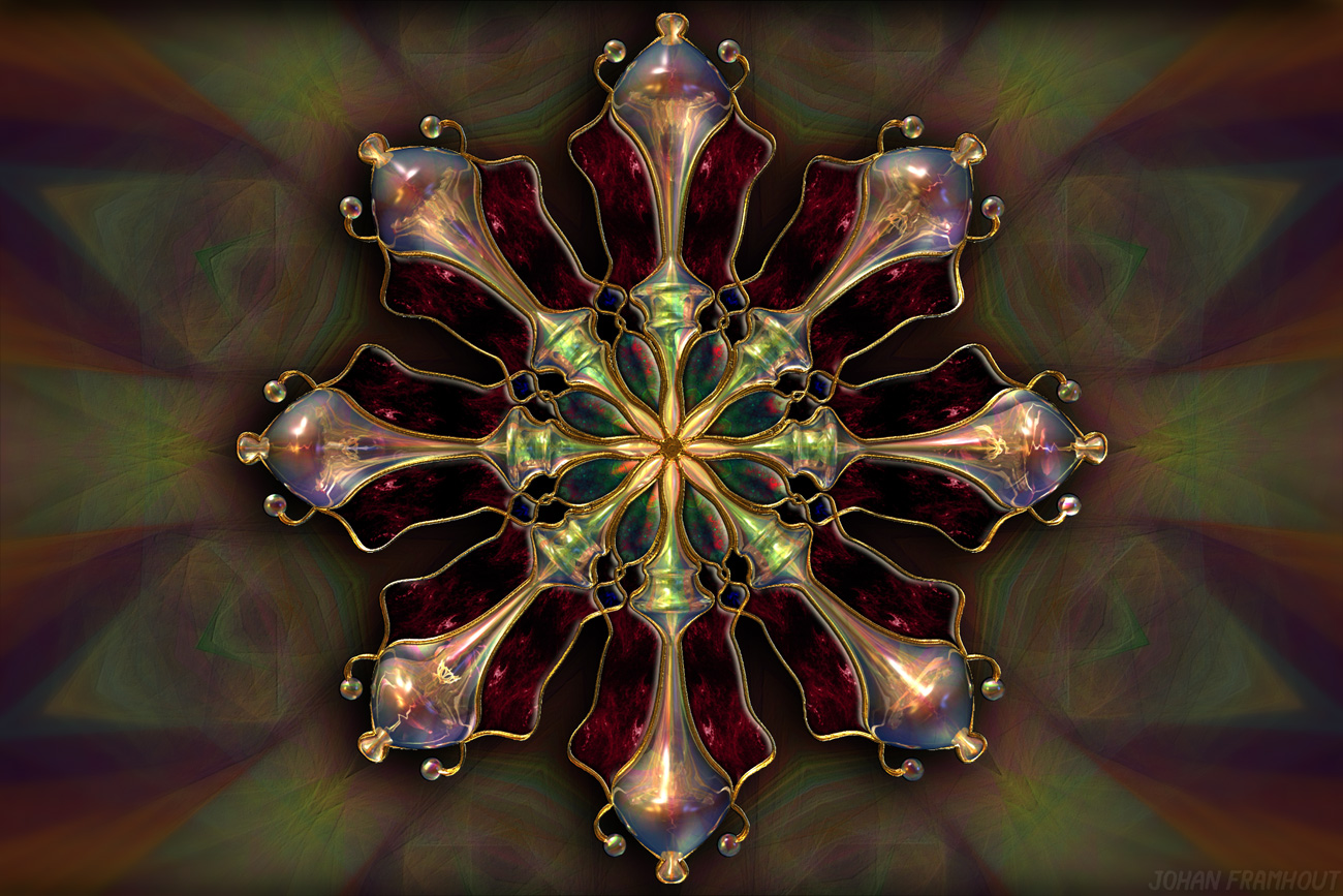 3D Mandala, Inner energy transmitter, by Johan Framhout